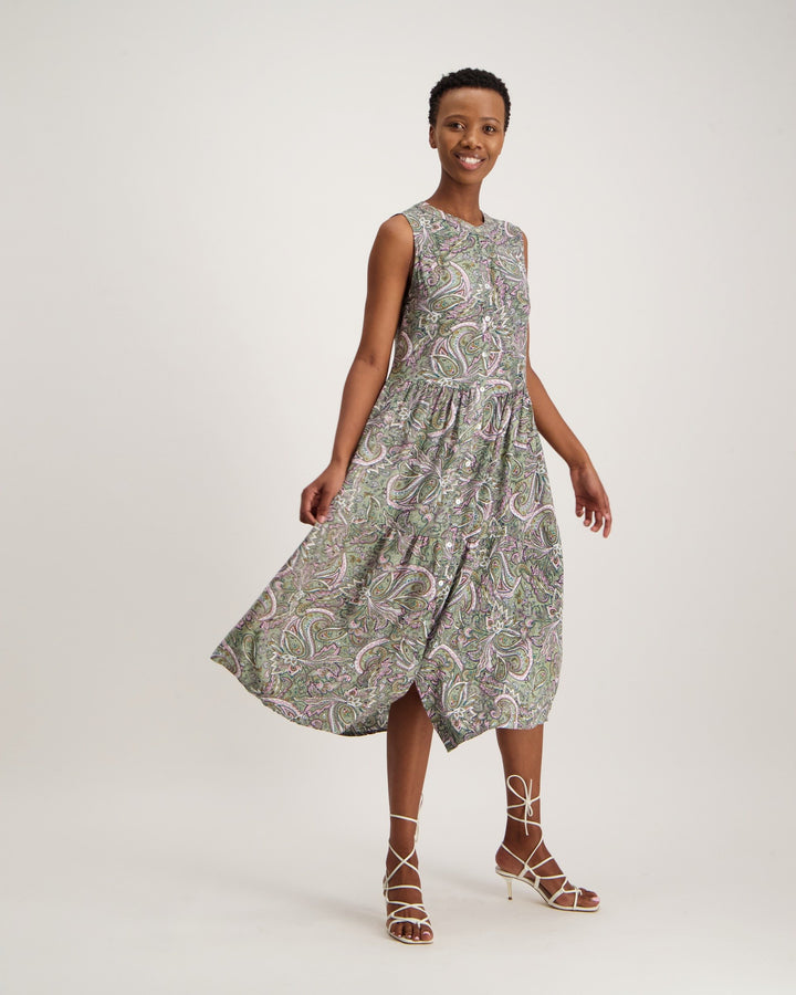 Ladies Printed Shirt Dress