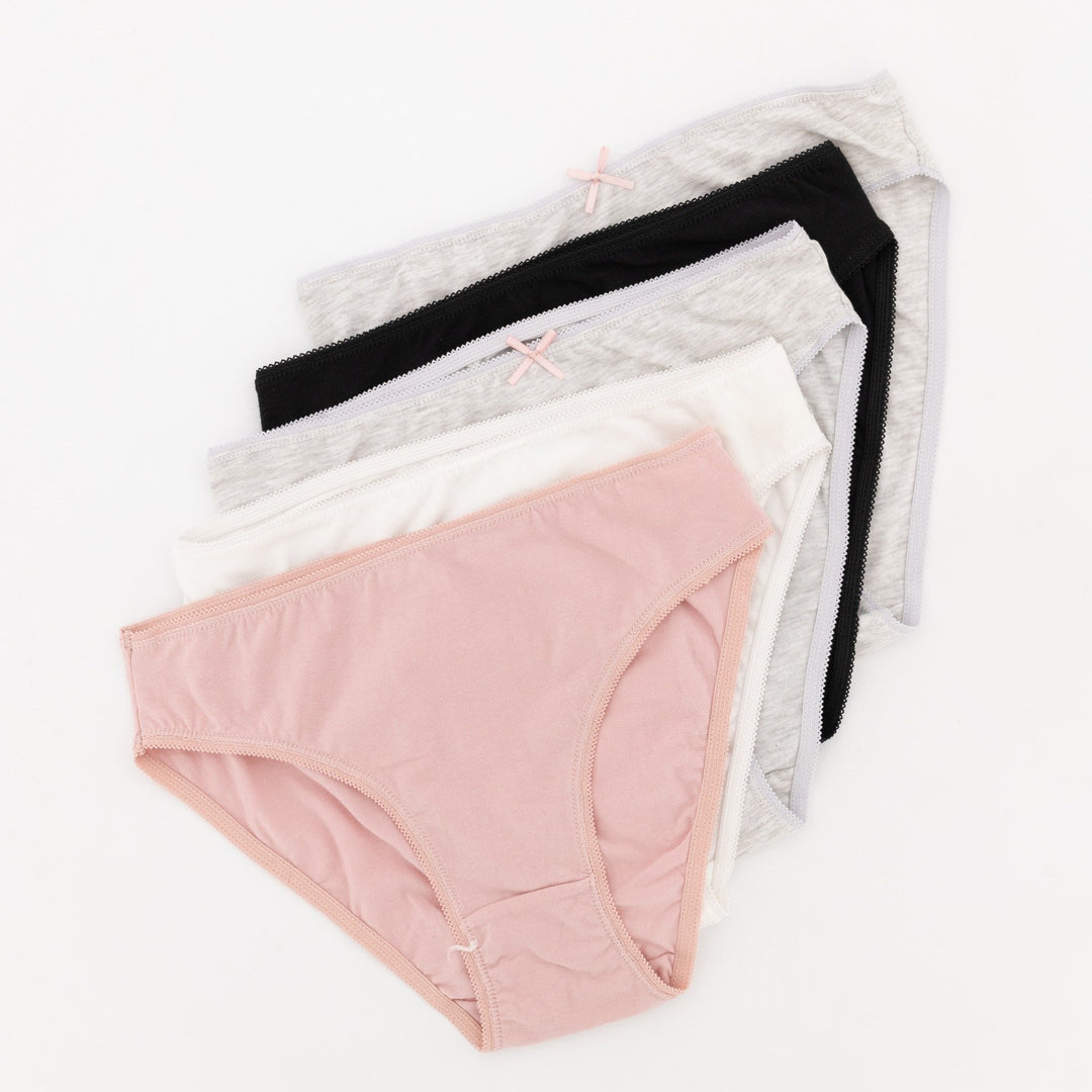 Ladies 5 Pack Hi-Cut Panty