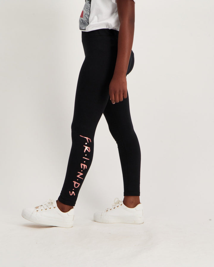 Girls F.R.I.E.N.D.S Legging - Black