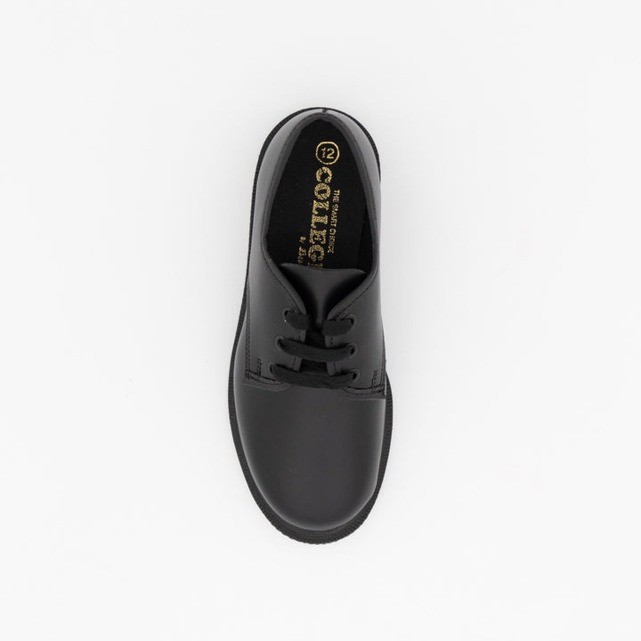 Boys Lace Up School Shoe - Black