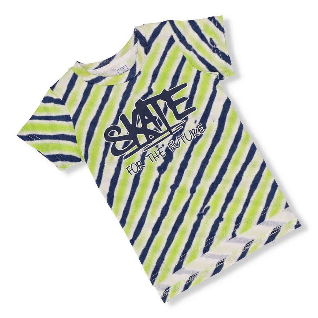 Boys Pre-Boys Diagonal Tie Dye Tee Lime/NavyTops T-Shirts – Edgars