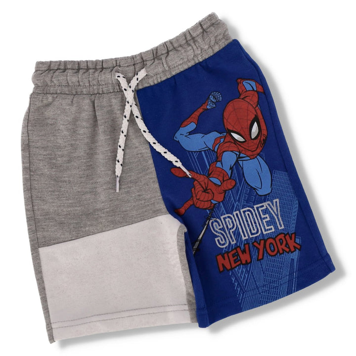 Pre-Boys Spidey Colourblock Short - Blue