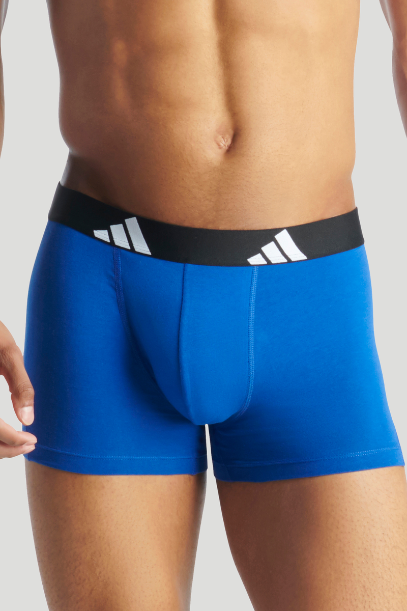 2 Pack Active Flex Cotton Trunk - Black/Blue
