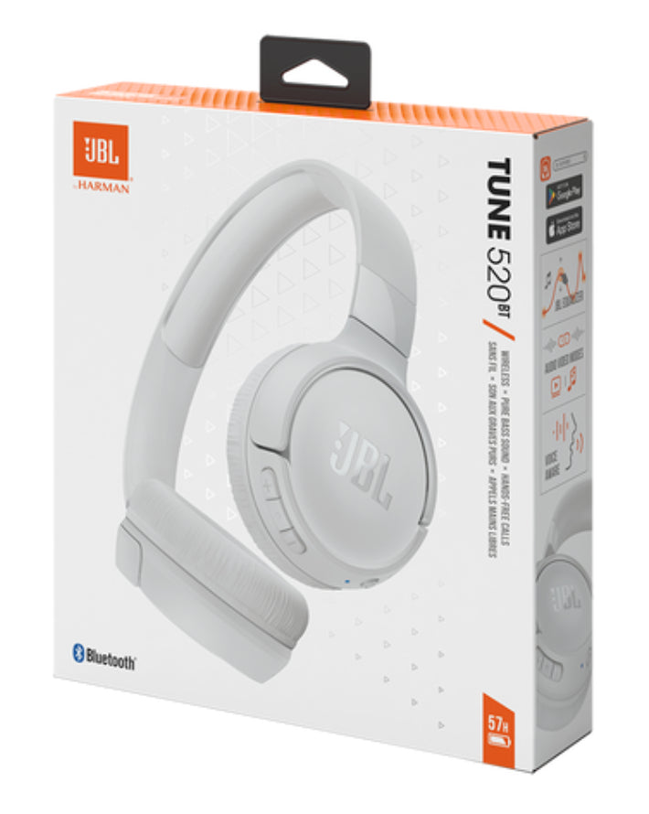 T520 Bluetooth Headphones White