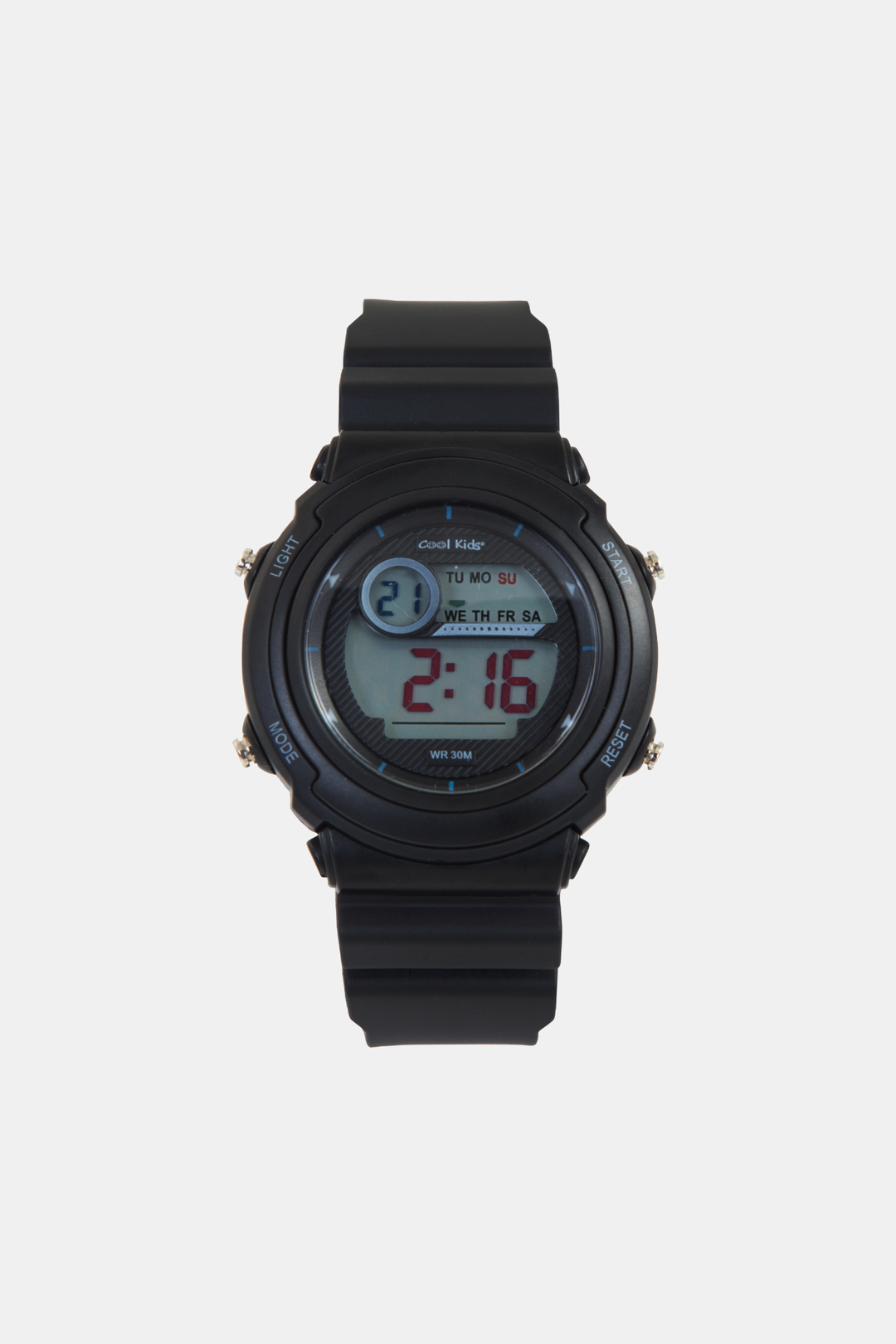 Boys Digital 3ATM Wrist Watch - Black
