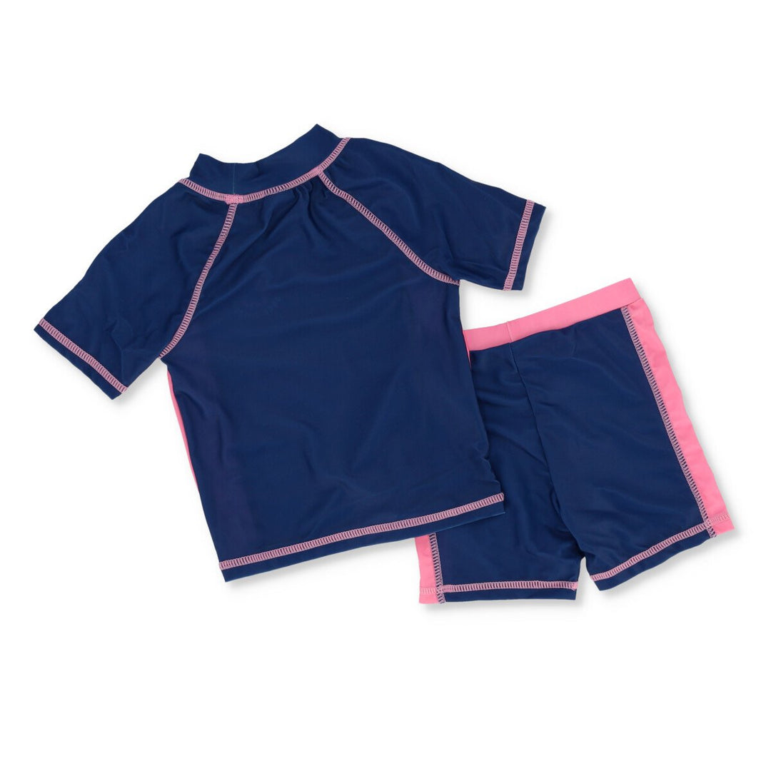 Pre-Girls Rasher Swimwear Set - Navy
