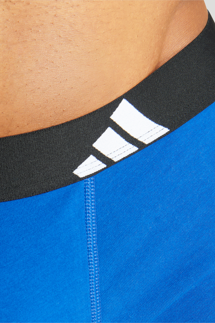 3 Pack Active Flex Cotton Trunk - Black/Blue