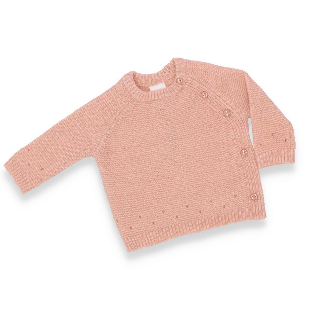 Baby Girls Knitwear Jumper - Dusty Pink