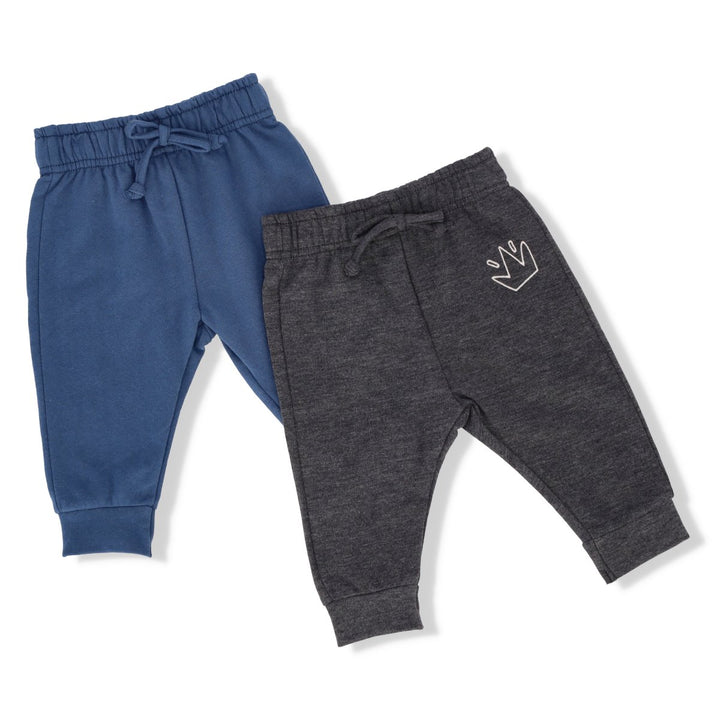 Baby Boys 2 Pack Jogger - Charcoal