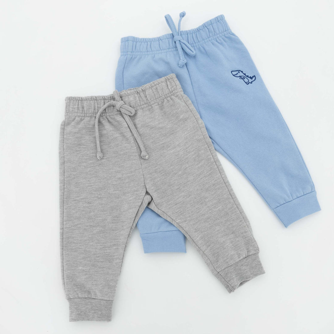 Baby Boys 2 Pack Jogger - Grey