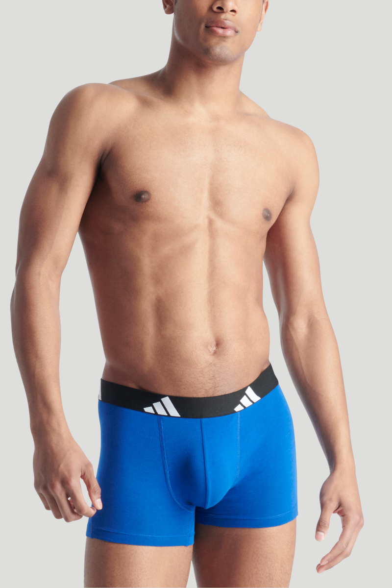 2 Pack Active Flex Cotton Trunk - Black/Blue