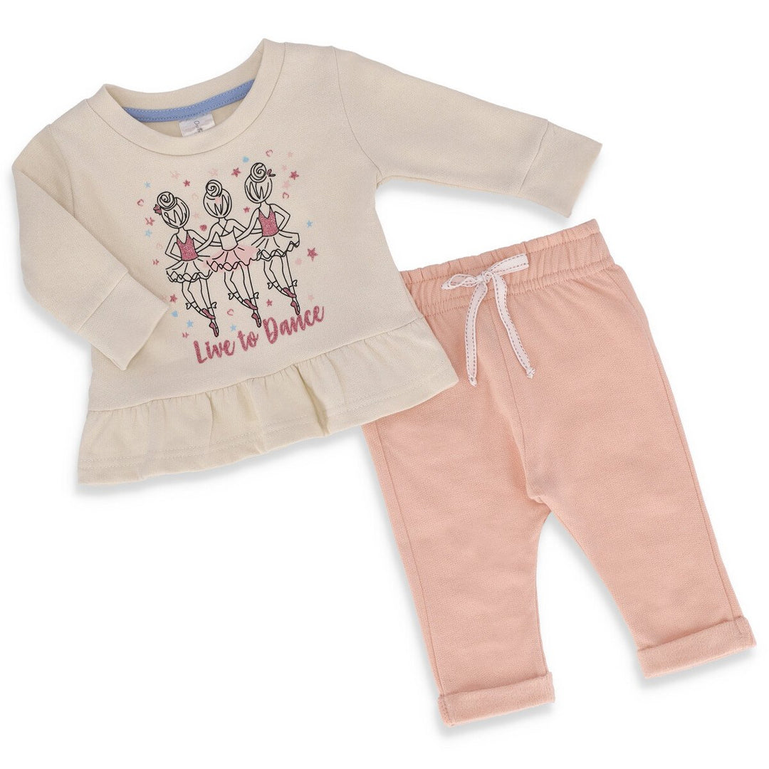Baby Girls Tracksuit - Peach