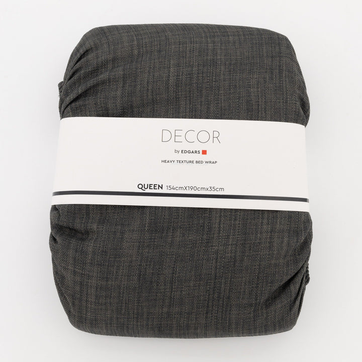 Tweed Bed Wrap - Charcoal