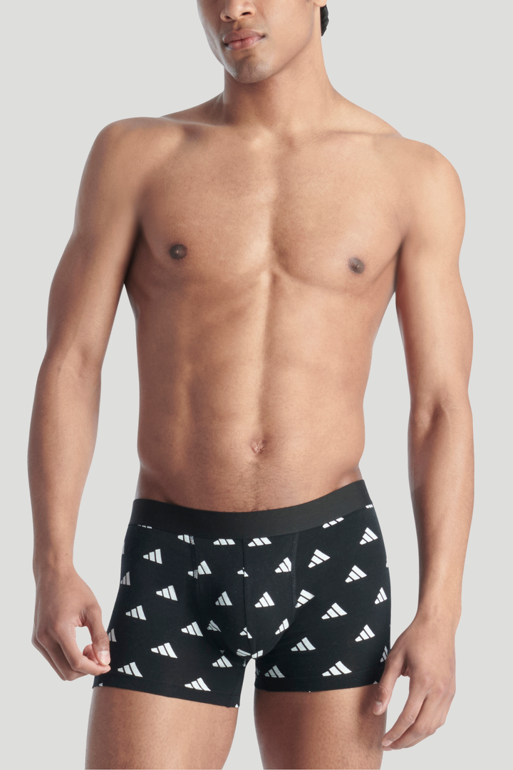 3 Pack Active Flex Cotton Trunk - Black/Blue