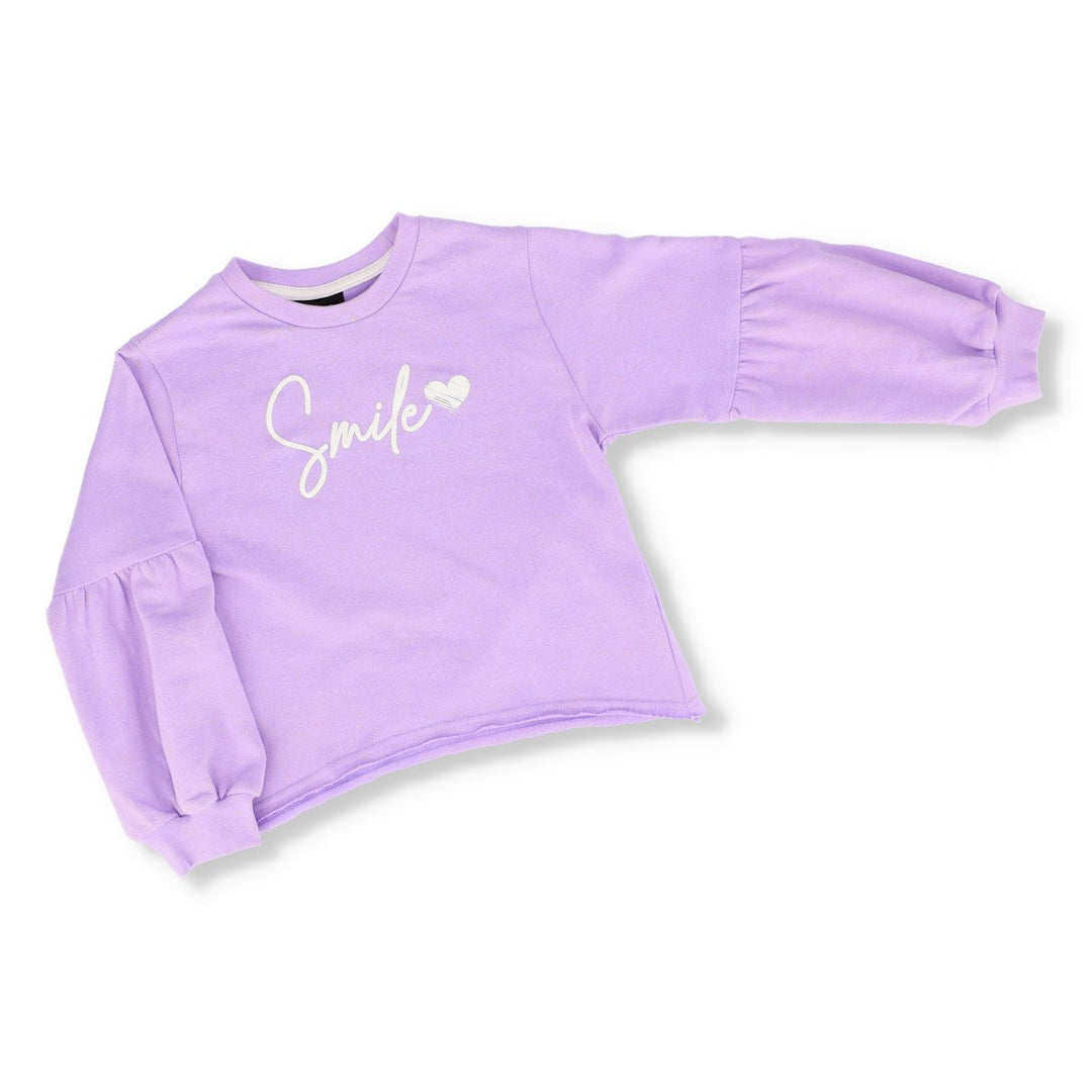 Girls Puff Sleeve Top - Lilac