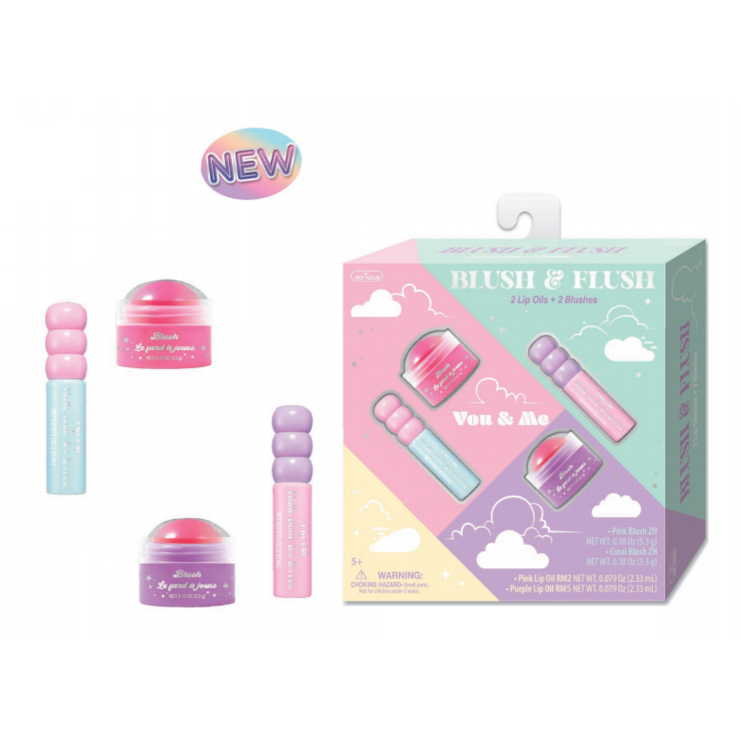GlowMode Blush & Flush Teen Beauty Duo – 4-Piece Makeup Kit