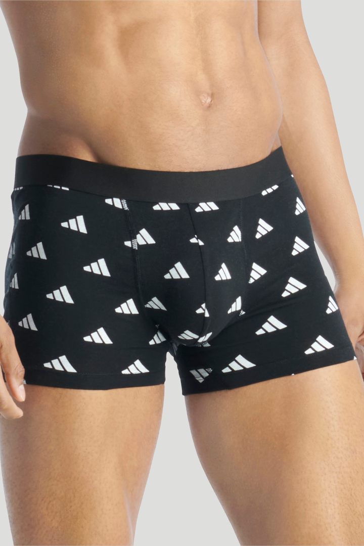 2 Pack Active Flex Cotton Trunk - Black/Blue