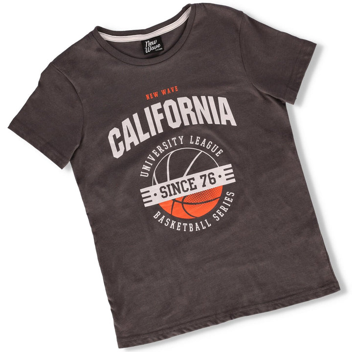 Boys Amsterdam Basic Tee - Grey