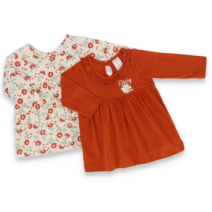 Baby Girls Rust Floral Dress
