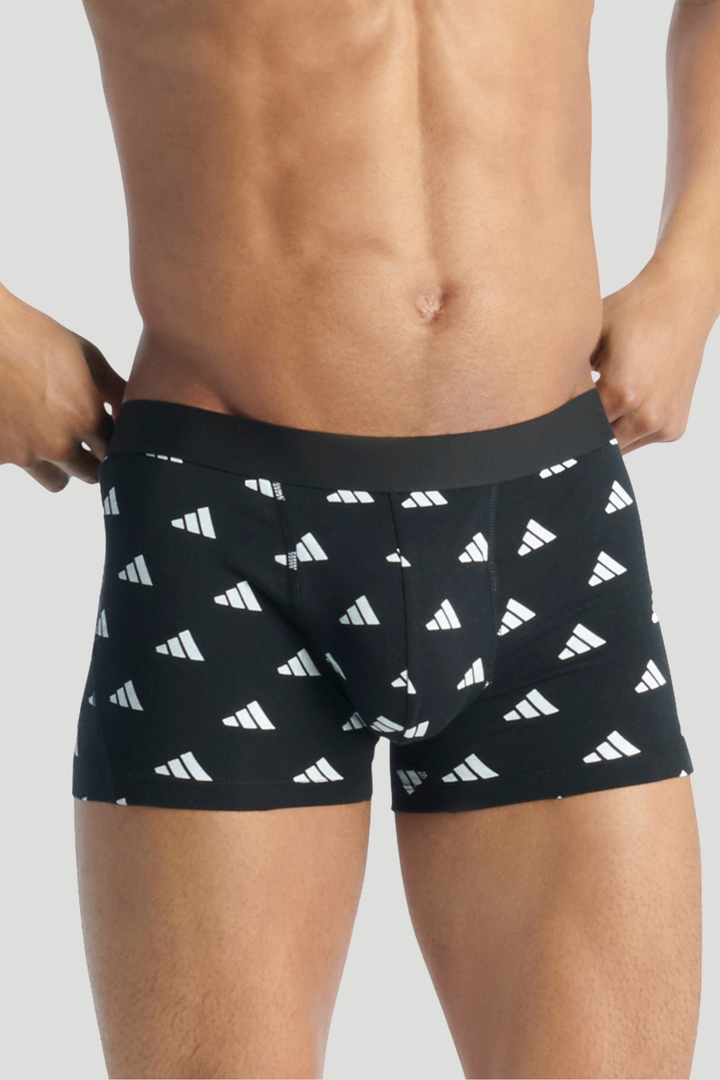 3 Pack Active Flex Cotton Trunk - Black/Blue