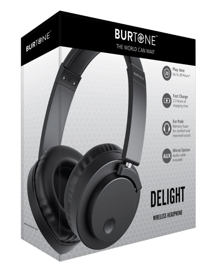 Delight Wireless Bluetooth Headphone Black