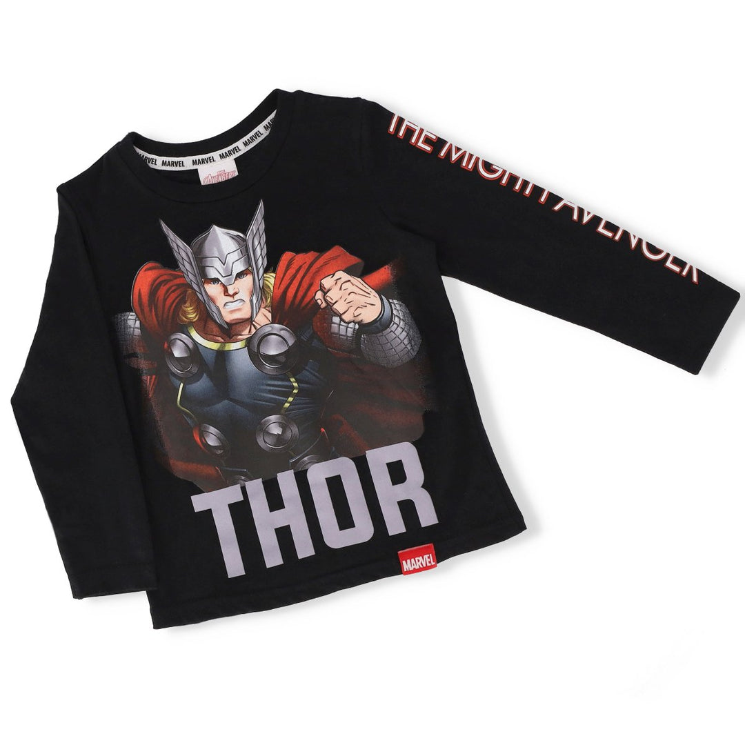 Pre-Boys Long Sleeve Thor Tee - Black