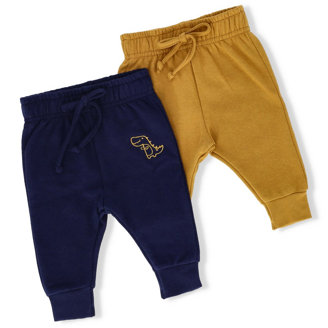 Baby Boys 2 Pack Ochre Jogger - Navy