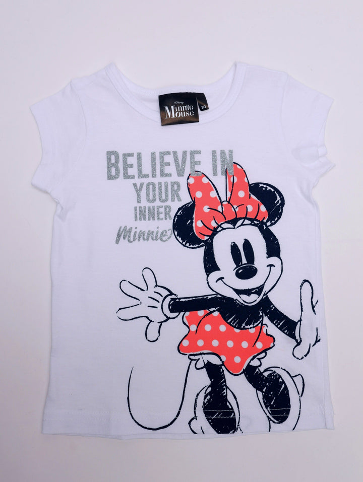 Pre-Girls Minnie Tee - White