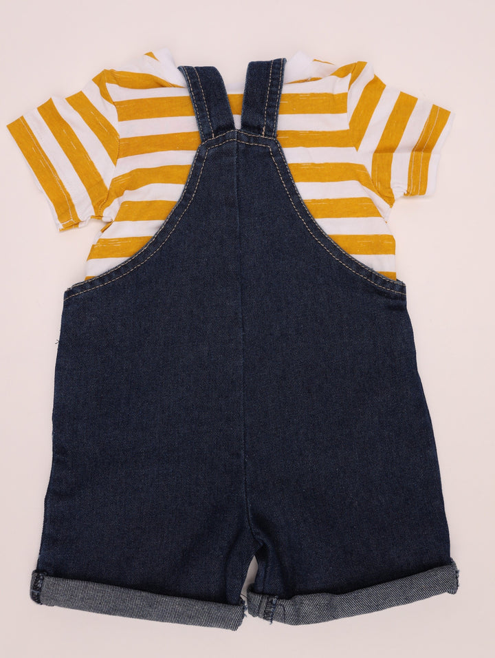Baby Boy's Lion King Dungaree Set-Denim