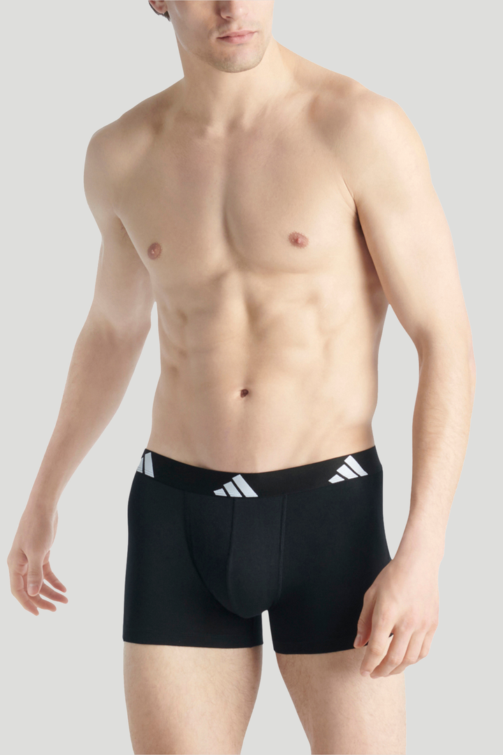 3 Pack Active Flex Cotton Trunk - Black