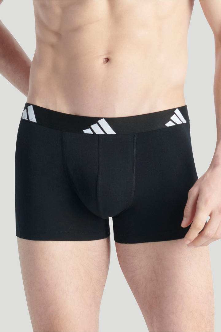 3 Pack Active Flex Cotton Trunk - Black