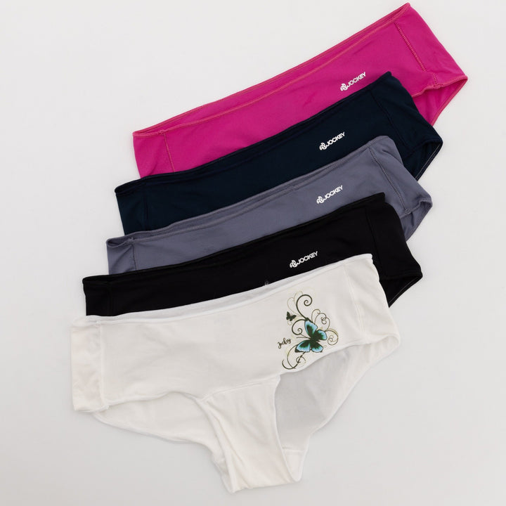 Ladies 5pc Seamless Boy Leg Panties Set