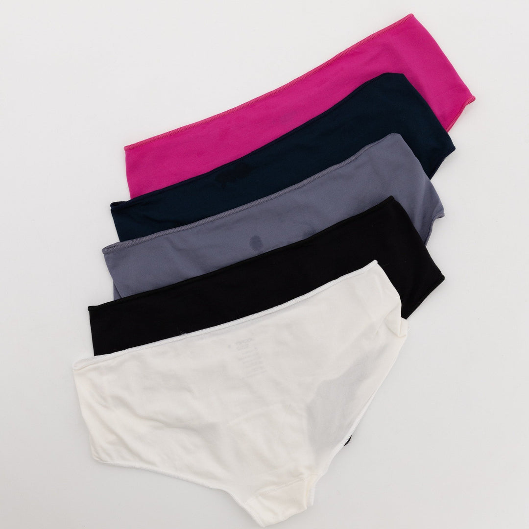 Ladies 5pc Seamless Boy Leg Panties Set