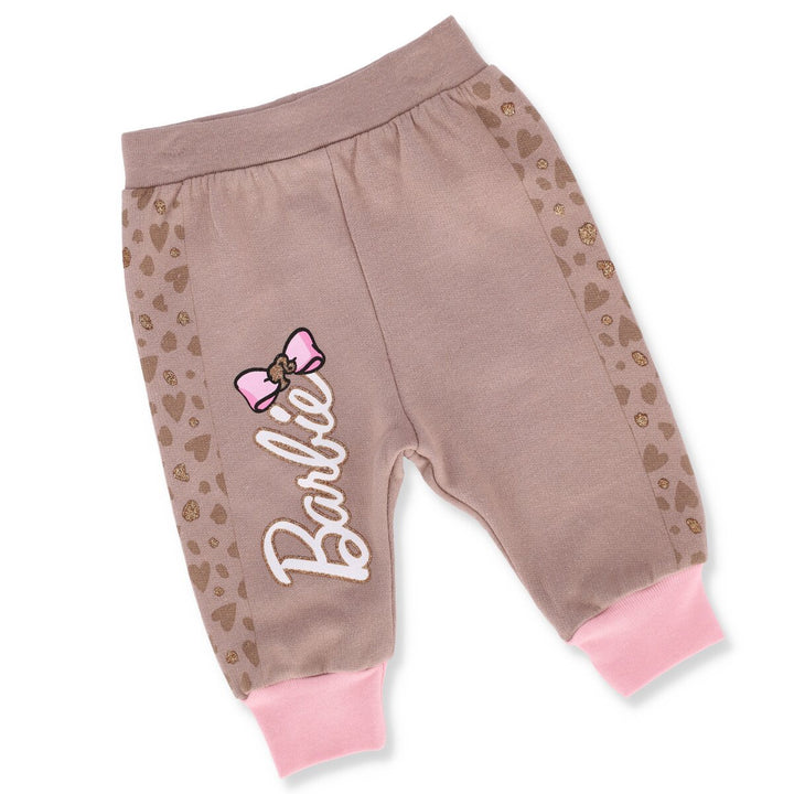 Baby Girls Barbie Animal Jogger Pant - Stone
