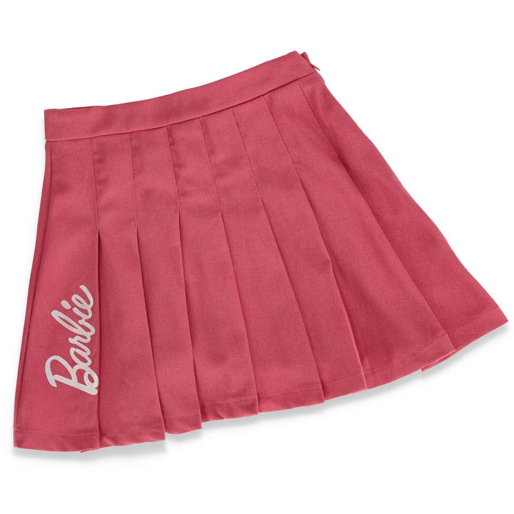 Girls Barbie Pleated Skirt - Pink
