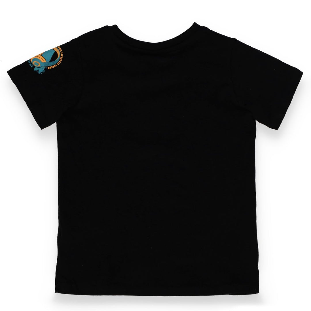 Pre-Boys Local Hero Sloglan Top - Black