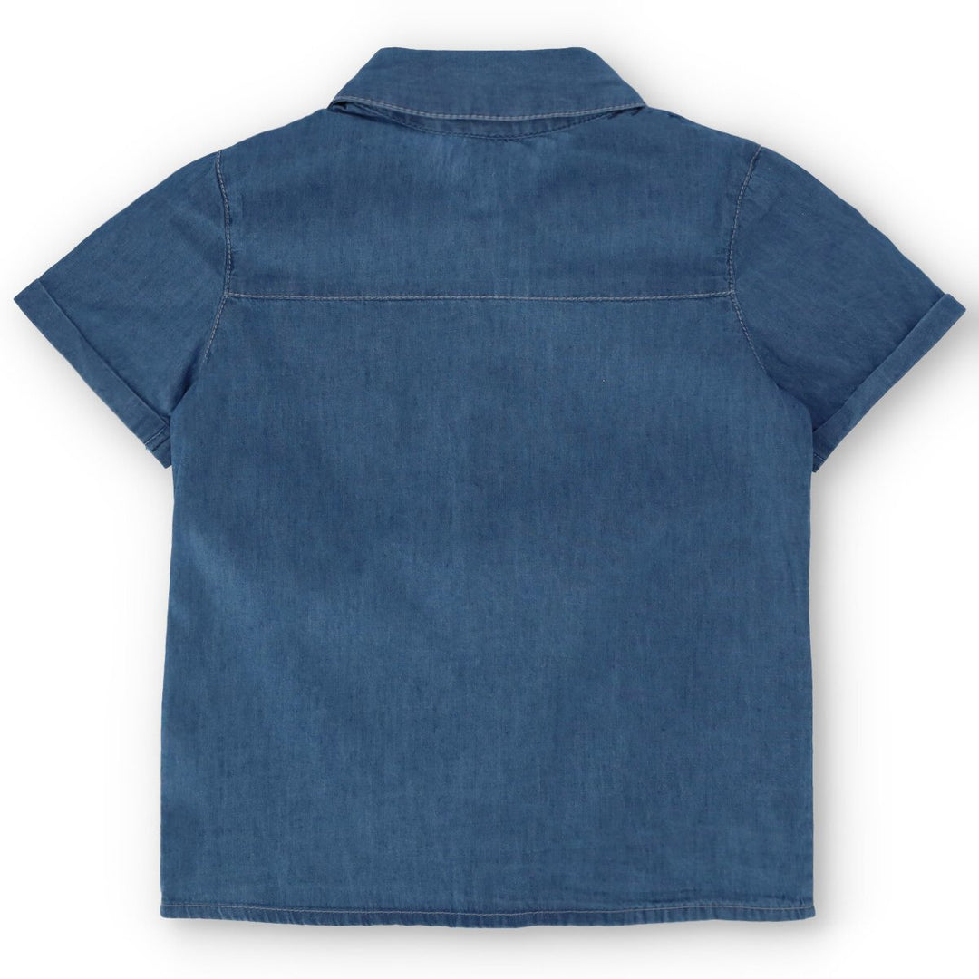 Pre-Boys Short Sleeve Shirt - Denim