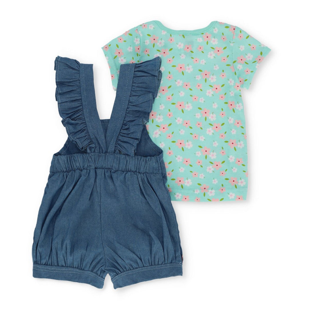 Baby Girls Bambi Dungaree - Denim