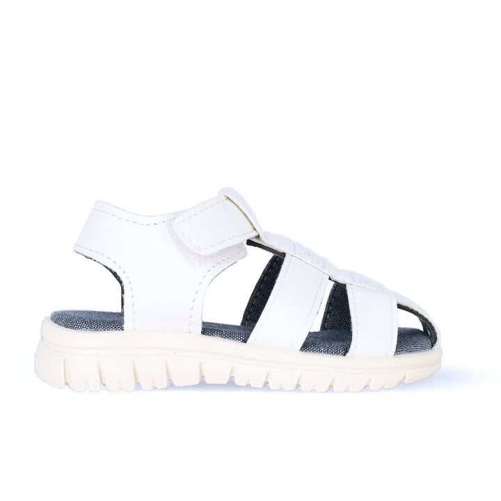Baby Boys PU Cage Sandal - White