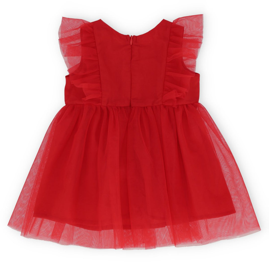 Baby Girls Christmas Party Dress - Red