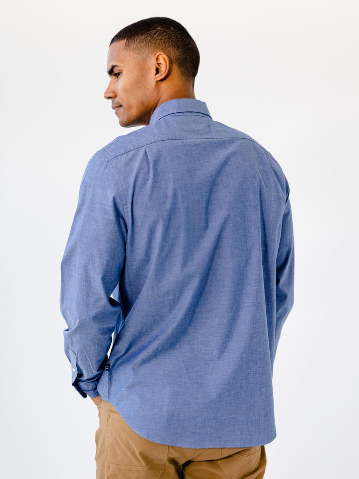 Men's Classic Long Sleeve Shirt - Blue