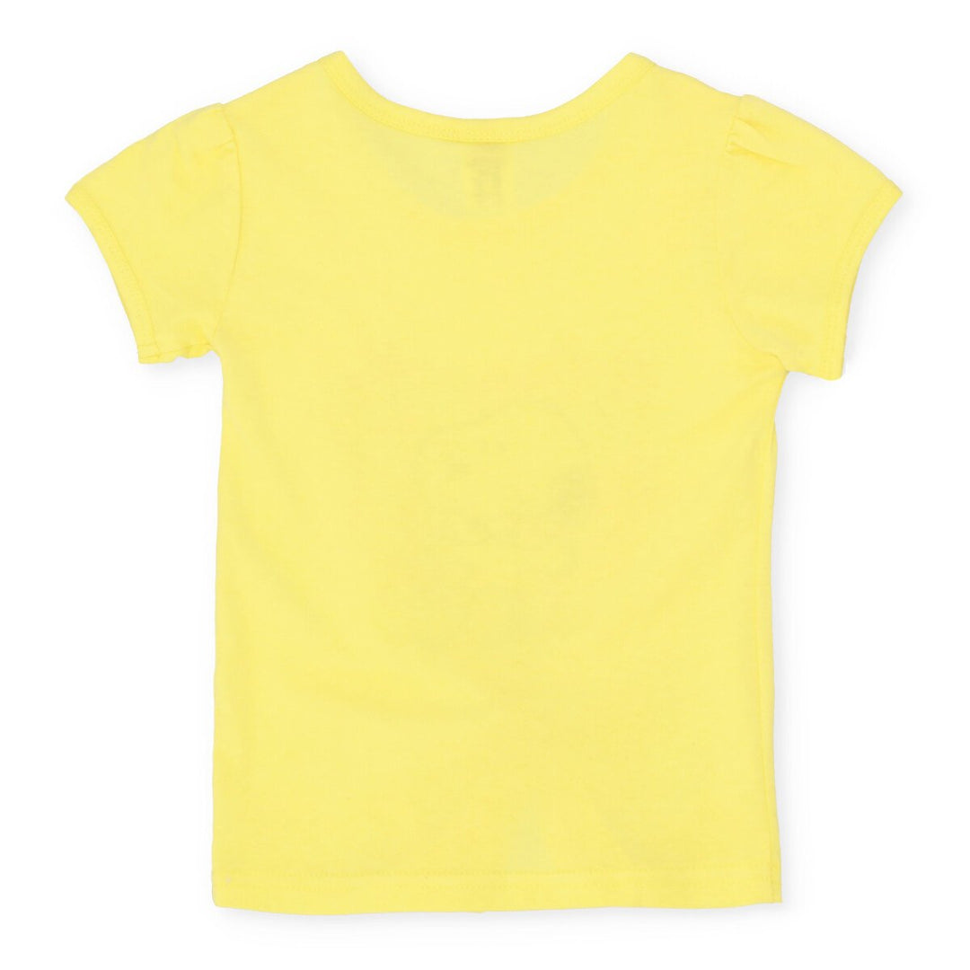 Pre-Girls Snoopy Tee With Front Knot - Yellow