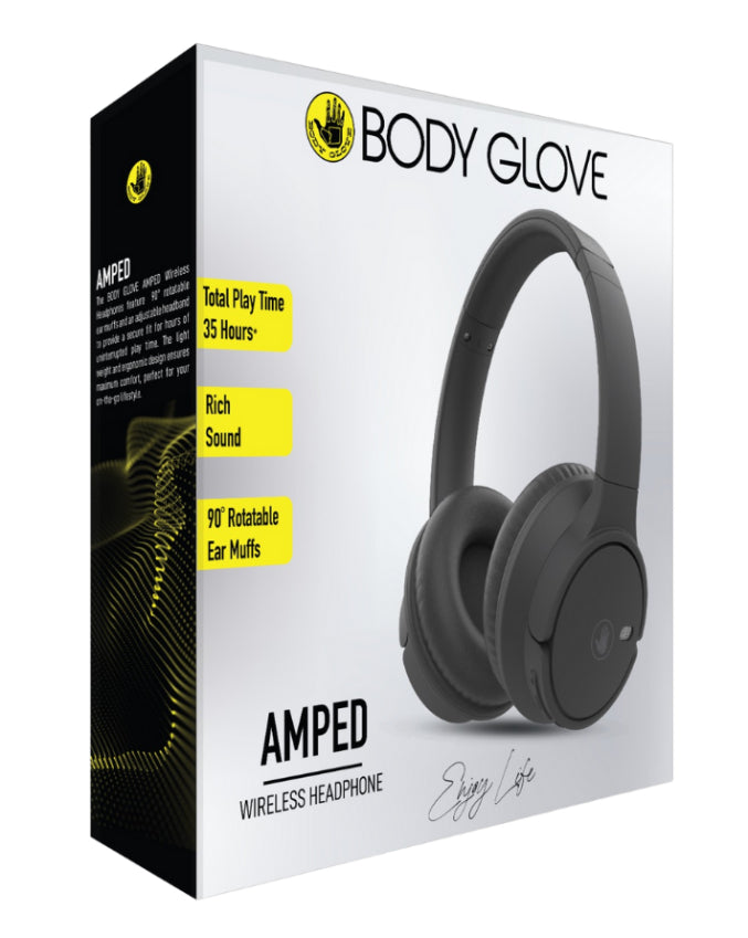 Amped Wireless Over Ear Headphone Black