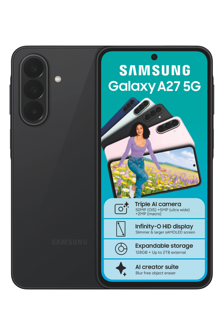 A27 6/128GB 5G Cellphone - Black