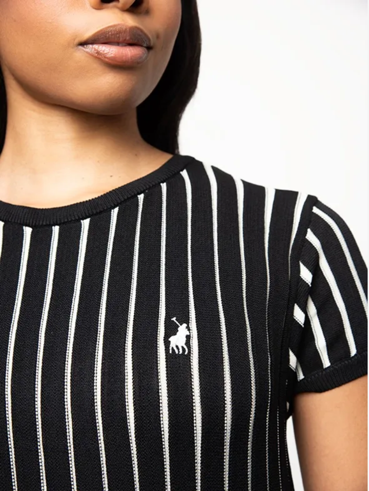 Blake Knitted Midi Dress - Black