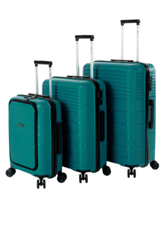 Orbit Trolley Spinner - Cyan Blue