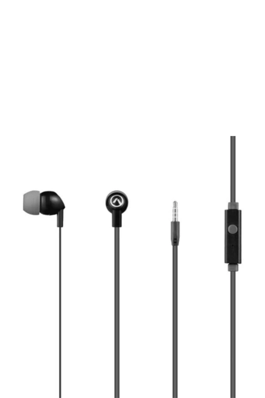 Vibe Series Earphones With Mic - Black/Grey