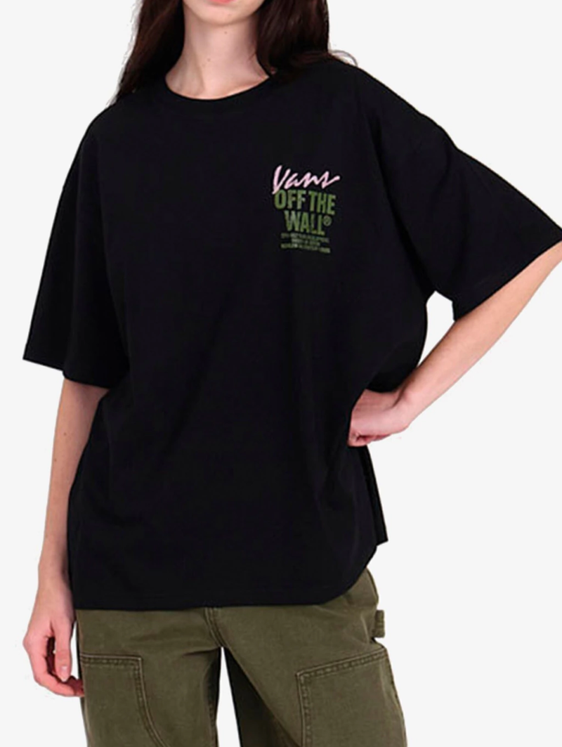 Wall Outsized Shoort Sleeve Tee - Black