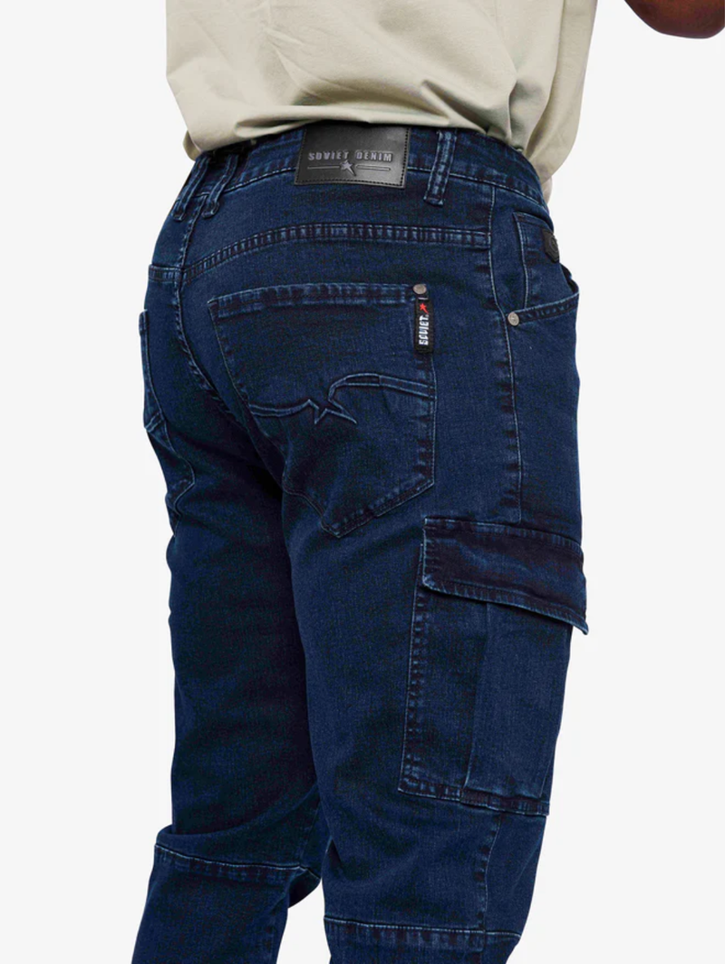 Bobby Cargo Denim - Dark Indigo