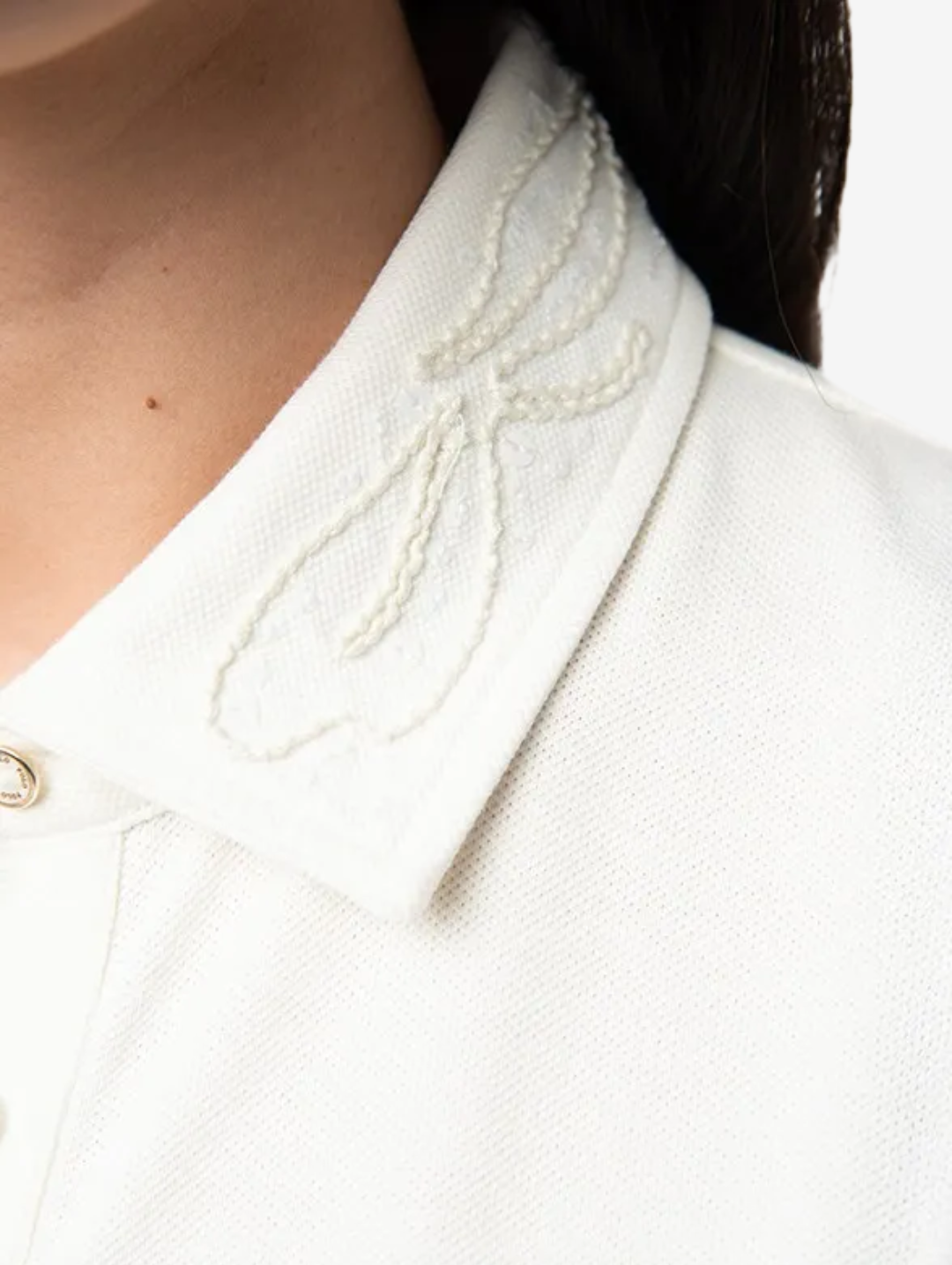 Dafne Embelished Golfer - Off White